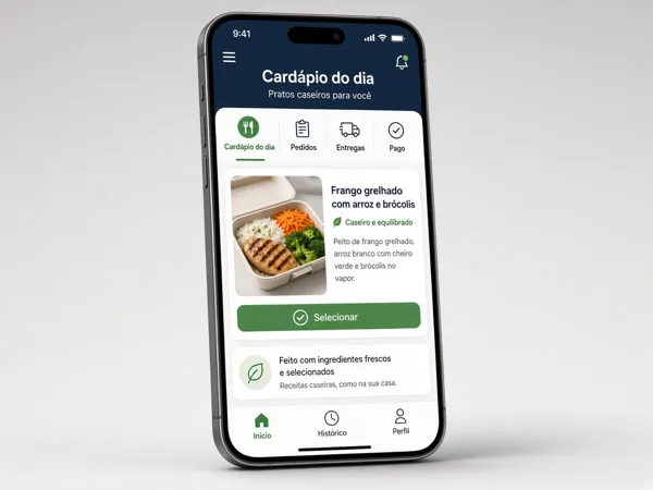 Exemplo: Marmitaria e delivery caseiro